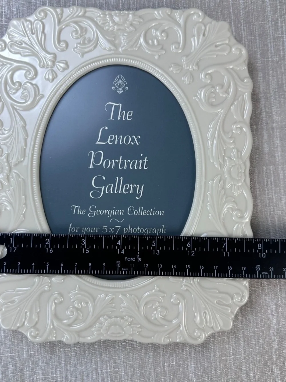VTG Lenox Portrait Gallery Ivory Porcelain Picture Frame Georgian Collection 5x7